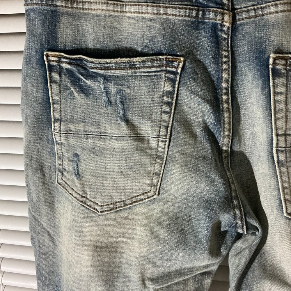 Light blue Amiri jeans "Cloud Patchwork" - image 7